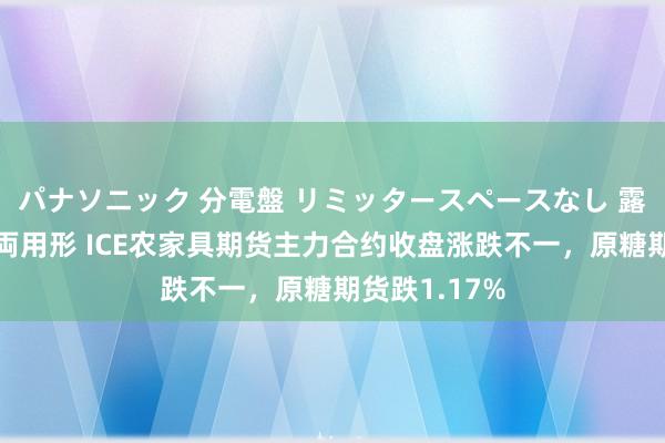 パナソニック 分電盤 リミッタースペースなし 露出・半埋込両用形 ICE农家具期货主力合约收盘涨跌不一，原糖期货跌1.17%