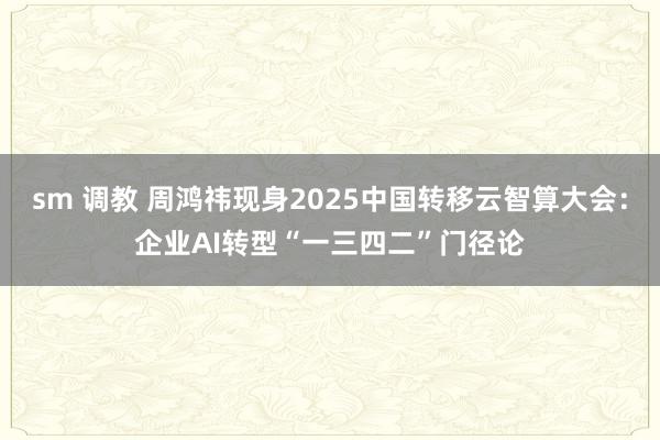 sm 调教 周鸿祎现身2025中国转移云智算大会：企业AI转型“一三四二”门径论